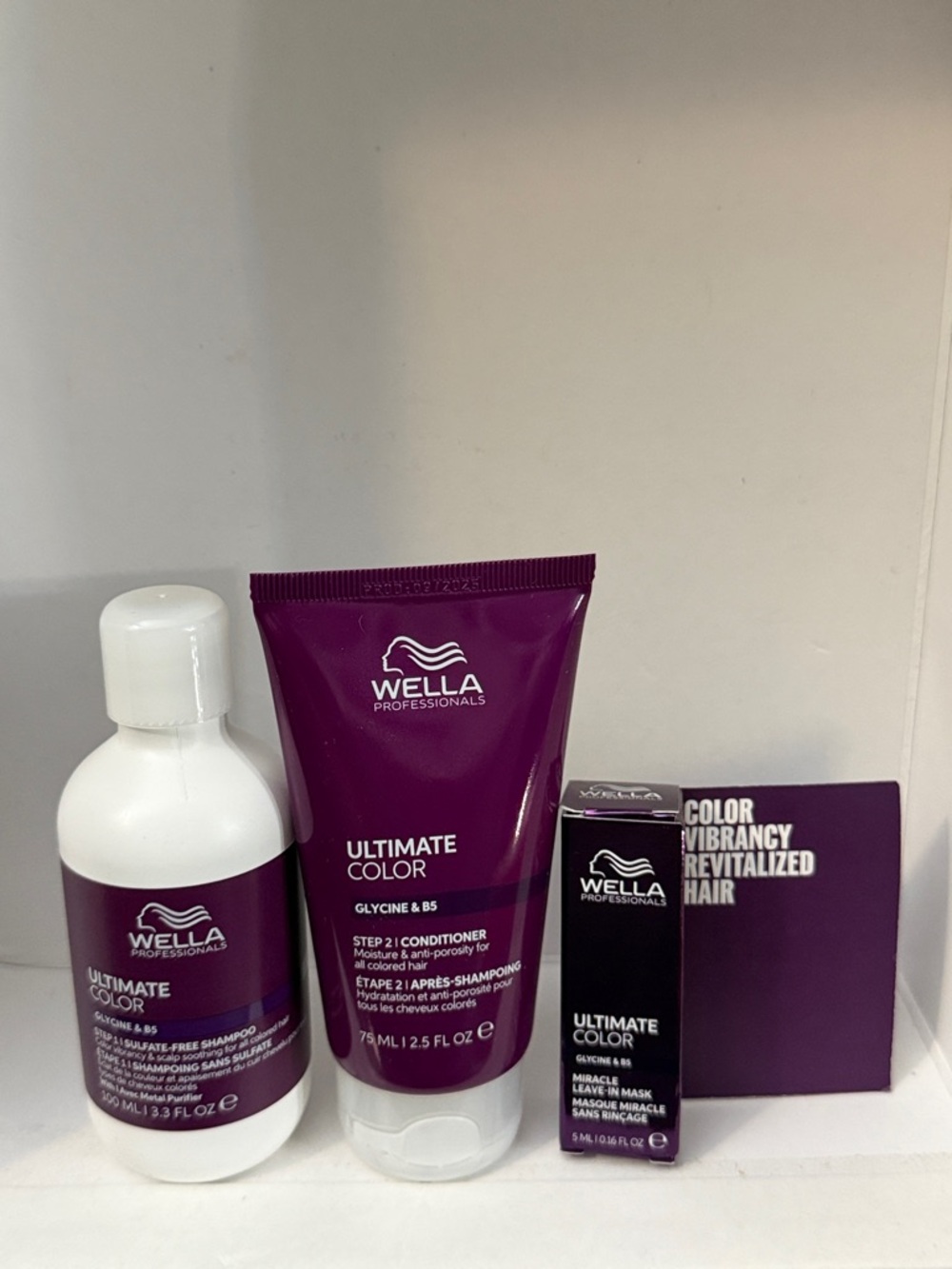 Wella Ultimate Color Hair Care Trio - Purple & White